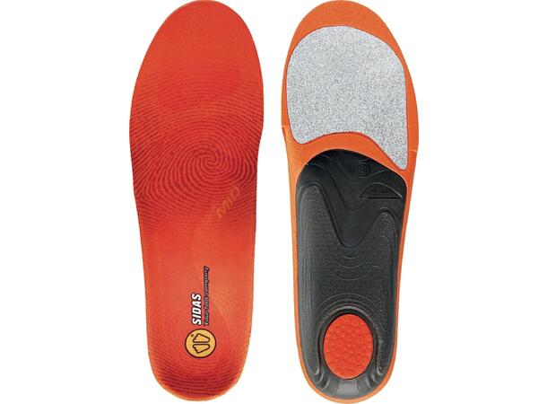 SIDAS 3FEET WINTER MID Orange XXL Formade iläggssulor medelhögt fotvalv 