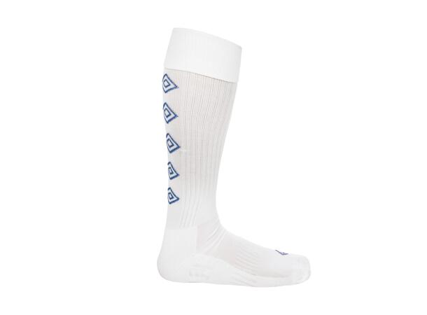 UMBRO UX Elite Fotb.Str Vit/Blå 35-39 Fotbollstrumpa elit 