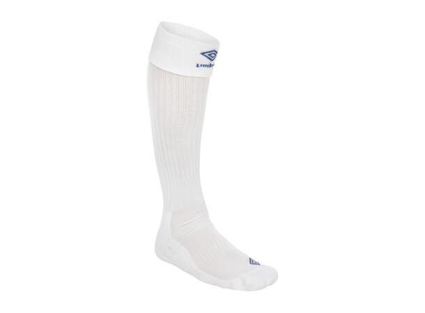 UMBRO UX Elite Fotb.Str Vit/Blå 35-39 Fotbollstrumpa elit 