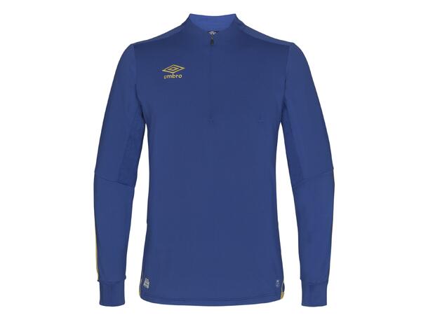 UMBRO UX Elite Half Zip Jr Blå/Gul 152 Träningströja med krage junior 