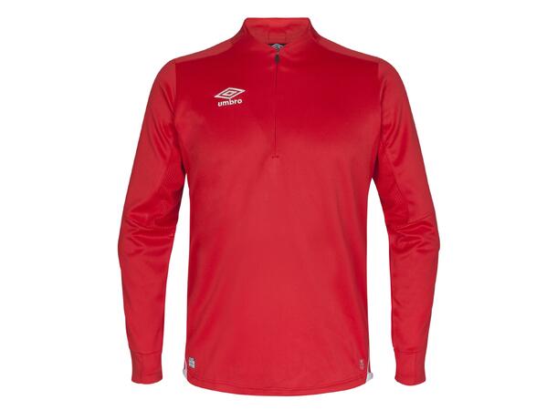 UMBRO UX Elite Half Zip Jr Röd/Vit 152 Träningströja med krage junior 