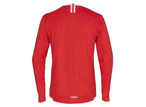 UMBRO UX Elite LS Jsy Jr Röd/Vit 128 Matchtröja lång ärm 