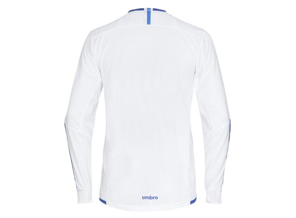 UMBRO UX Elite LS Jsy Jr Vit/Blå 128 Matchtröja lång ärm 