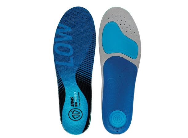 SIDAS 3FEET RUN PROTECT LOW Blå L Formade iläggssulor lågt fotvalv 