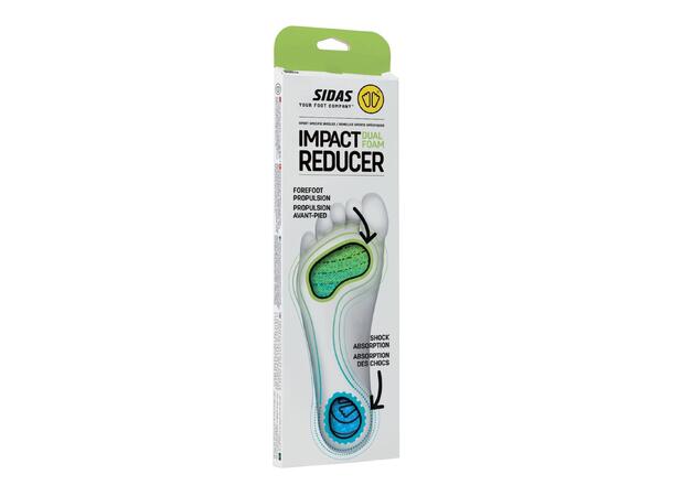 SIDAS IMPACT REDUCER DUAL FOAM Grön XL Tunna iläggssulor för löpning 