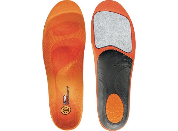 SIDAS 3FEET WINTER HIGH Orange XS Formade iläggssulor högt fotvalv 