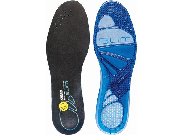 SIDAS CUSHIONING GEL SLIM Blå S Iläggssulor med gel 