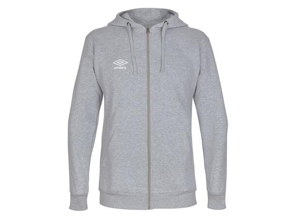 UMBRO Basic Hood Jacket Grå L Luvtröja med dragkedja 