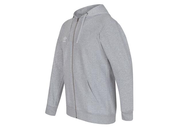 UMBRO Basic Hood Jacket Grå L Luvtröja med dragkedja 