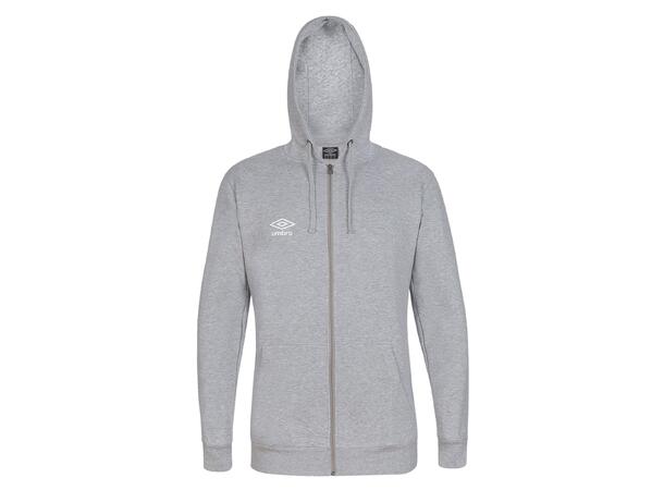 UMBRO Basic Hood Jacket Grå L Luvtröja med dragkedja 