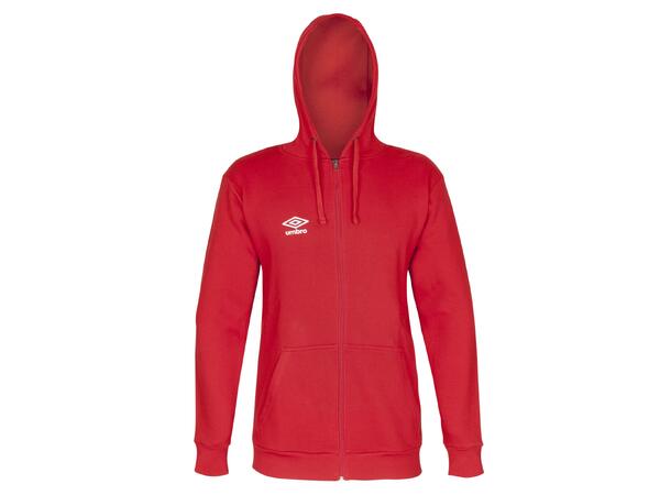 UMBRO Basic Hood Jacket Röd XL Luvtröja med dragkedja 