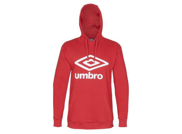UMBRO Basic Logo Hood Röd M Luvtröja med stor logo 