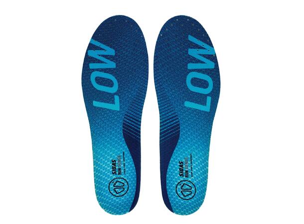 SIDAS 3FEET RUN SENSE LOW Blå S Formade iläggssulor lågt fotvalv 