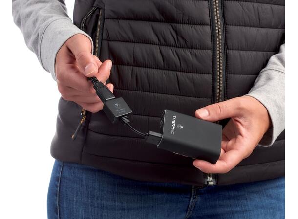 THERM-IC POWER VEST HEAT MEN Grå XXL Värmeväst (inkl U-pack, exkl.Powerbank) 
