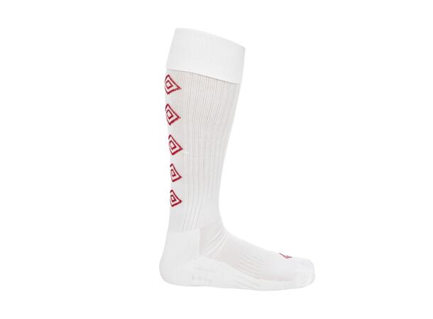 UMBRO UX Elite Fotb.Str Vit/Röd 40-44 Fotbollstrumpa elit 