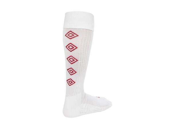 UMBRO UX Elite Fotb.Str Vit/Röd 40-44 Fotbollstrumpa elit 