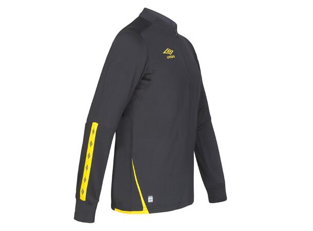 UMBRO UX Elite Half Zip Jr Svart/Gul 164 Träningströja med krage junior 