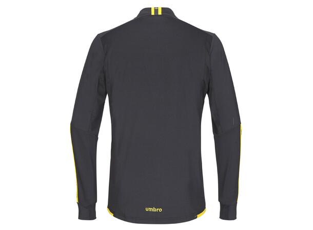 UMBRO UX Elite Half Zip Jr Svart/Gul 164 Träningströja med krage junior 