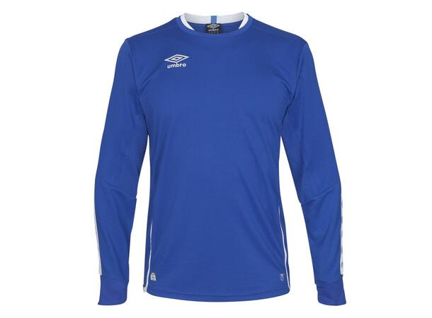 UMBRO UX Elite LS Jsy Jr Blå/Vit 152 Matchtröja lång ärm 