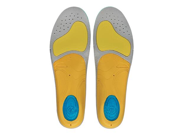 SIDAS 3FEET RUN PROTECT HIGH Gul M Formade iläggssulor högt fotvalv 