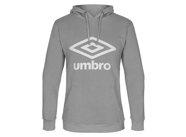 UMBRO Basic Logo Hood Jr Grå 128 Luvtröja med stor logo junior 