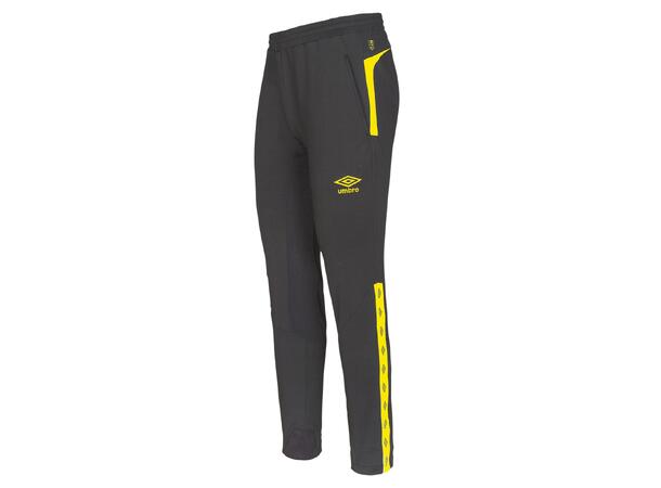 UMBRO UX Elite Pant Slim Svart/Gul XS Träningsbyxa smal passform 