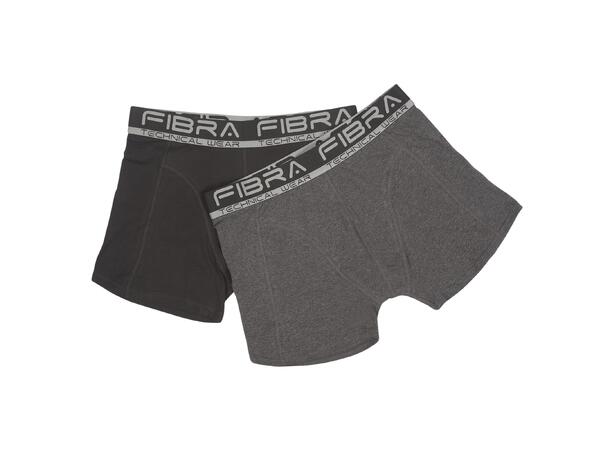 FIBRA Apex Boxer 2-p Svart/Grå L Boxerkalsonger 2-pack herr 