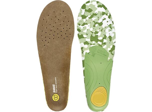 SIDAS 3D OUTDOOR Grön M Formade iläggssulor vandring 