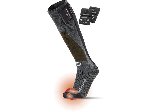 THERM-IC FUSION OUTDO.+1400B Svart 45-47 Set med strumpor, batteri och laddkabel 