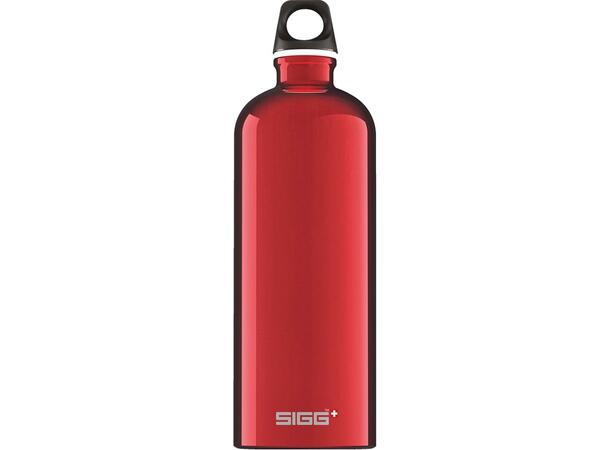 SIGG TRAVELLER Röd 1,0 L Vattenflaska i aluminium 