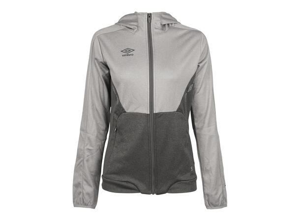 UMBRO Core Tech Hood Zip W Gråmel. 36 Luvtröja med hel dragkedja dam 