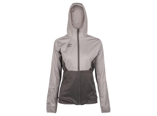 UMBRO Core Tech Hood Zip W Gråmel. 36 Luvtröja med hel dragkedja dam 