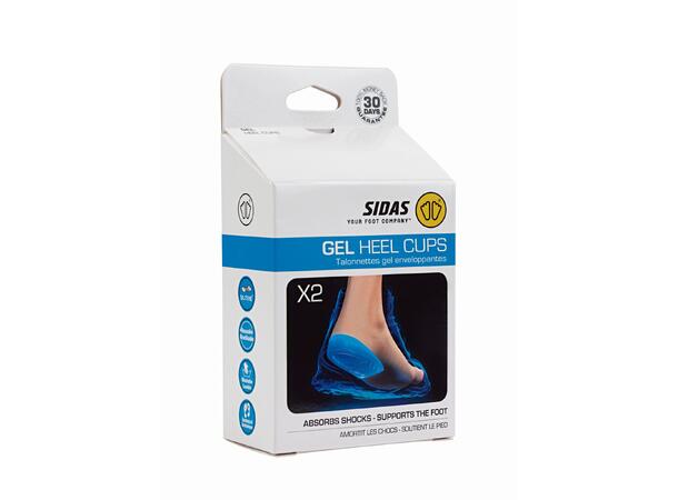 SIDAS GEL HEEL CUPS Blå L/XL Dämpande hälinlägg i gel (1 par) 