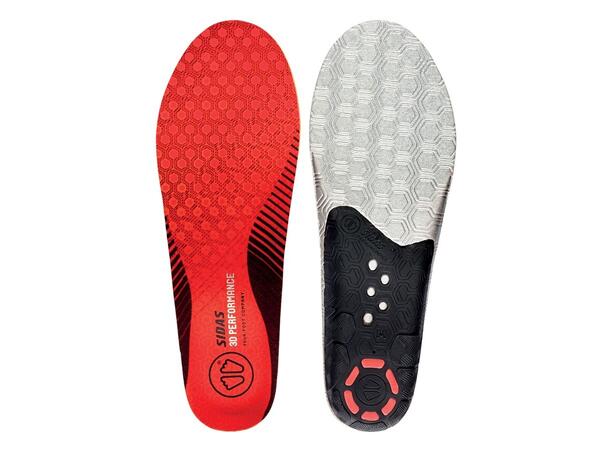 SIDAS 3D WINTER PERFORMANCE Röd XL Formade iläggssulor vintersport 
