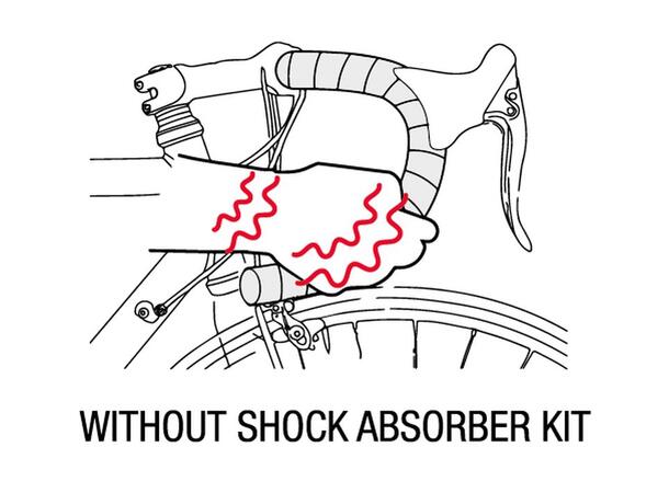 SELLE SHOCK ABSORBER KIT Svart Original tillbehör linda+pads 